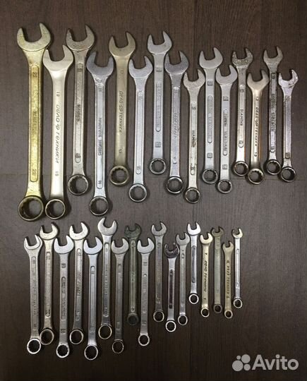 Ключи гаечные, комбинированные, коленчатые