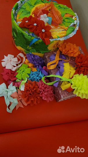 Украшение для волос, банты, ободок