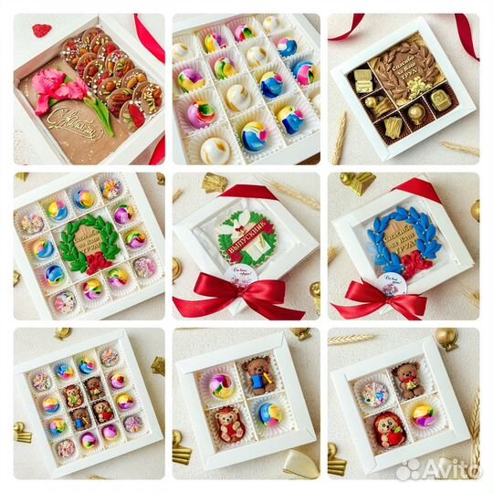 Конфеты, шоколад ручной работы, подарочные наборы