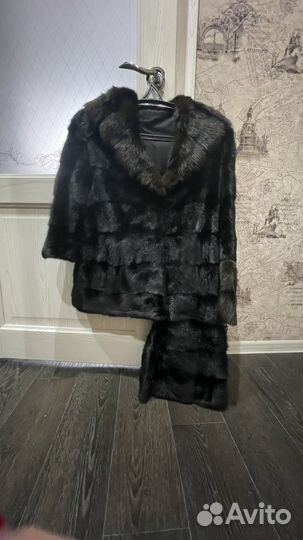 Шуба норковая трансформер 48 размер