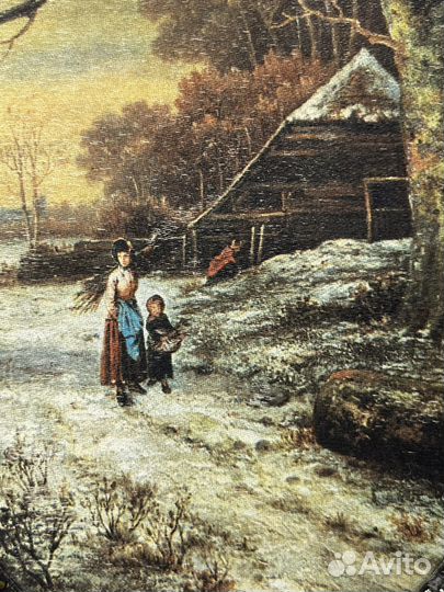 Настенное панно. Шелкография латунь СССР