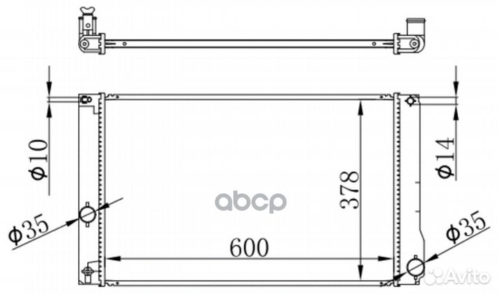 10-26780-SX радиатор системы охлажденияToyota