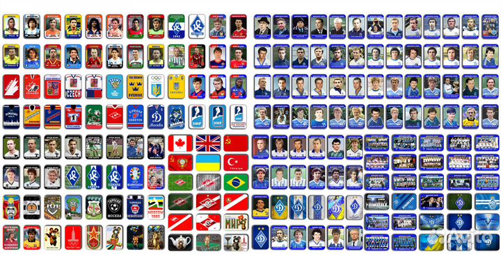 Значки Футбол Хоккей
