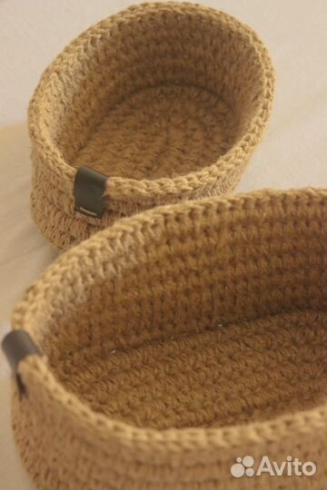 Корзина из джута овальные