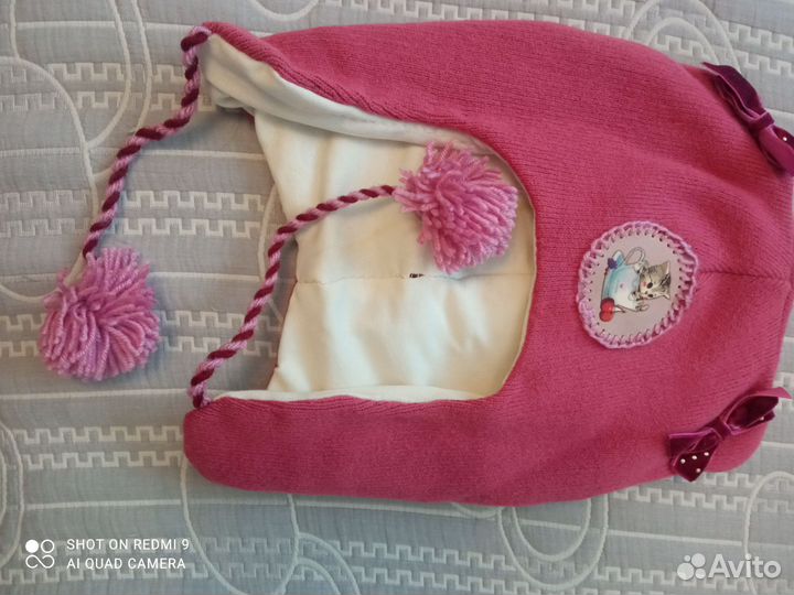 Шапка зимняя для девочки 50 52