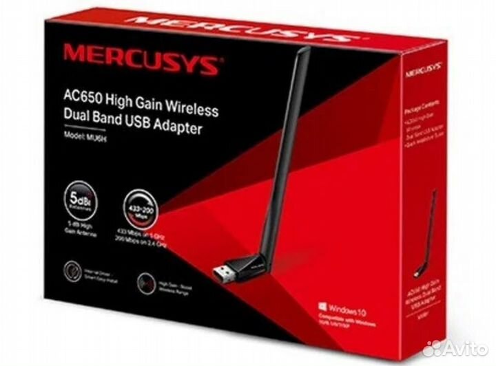 Адаптер Wi-Fi Mercusys MU6H