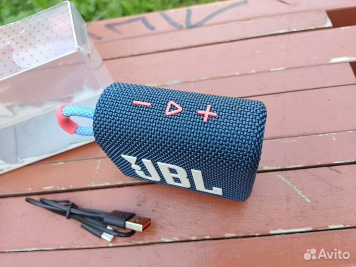 Колонка JBL Go3 синяя