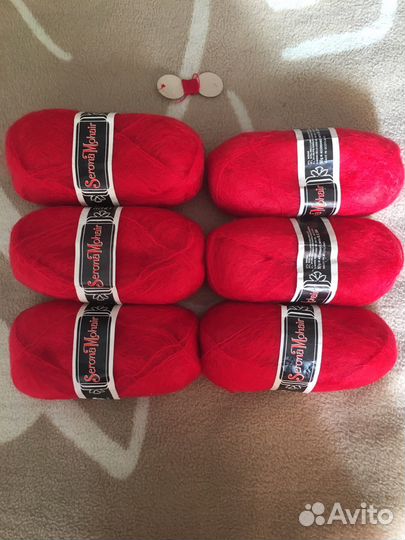 Пряжа для вязания мохер, шерсть, х/б времен СССР