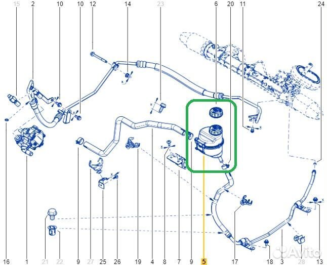 Бачок гидроусилителя Renault Logan Stepway K7MA812