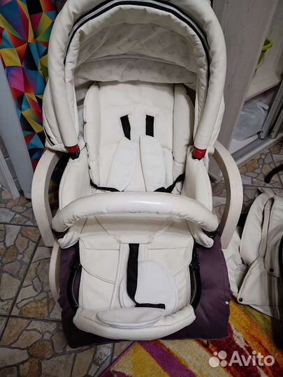Детские коляски 3 в 1 из эко кожи