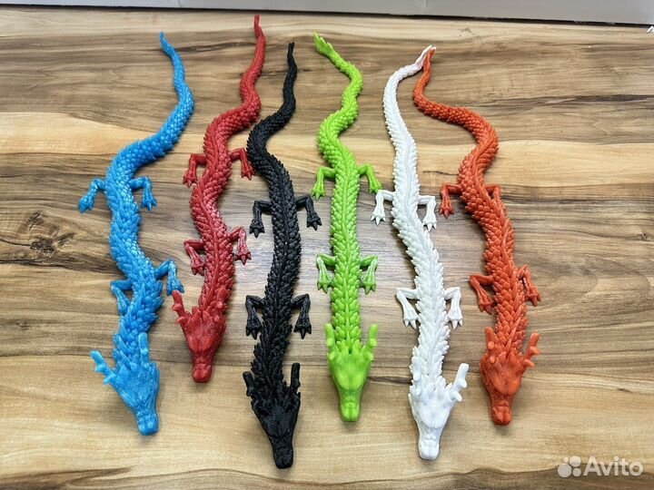 3d фигурки китайских драконов антистресс