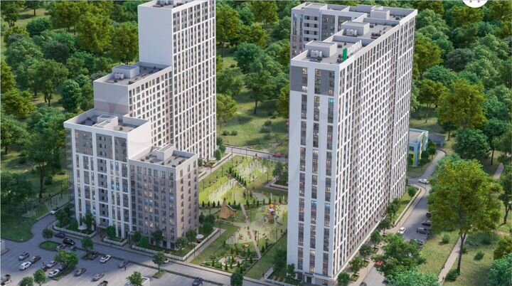 2-к. квартира, 30 м², 6/25 эт.