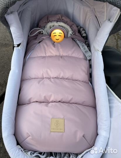 Конверт для новорожденного зимний