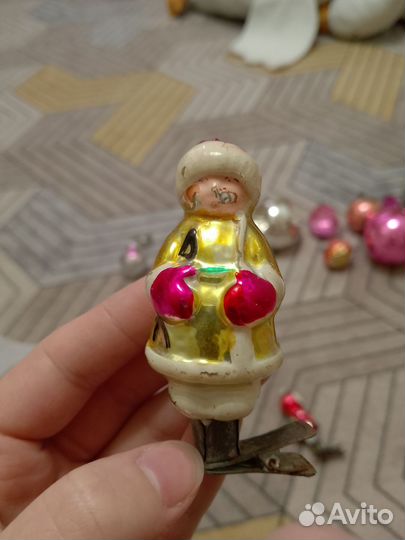 Елочные игрушки СССР на прищепке