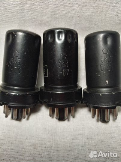 Радиолампы 6К3, 6А7,6Ж4