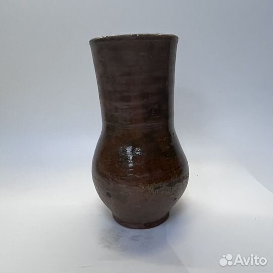 Старинная глиняная ваза кувшин ручная работа