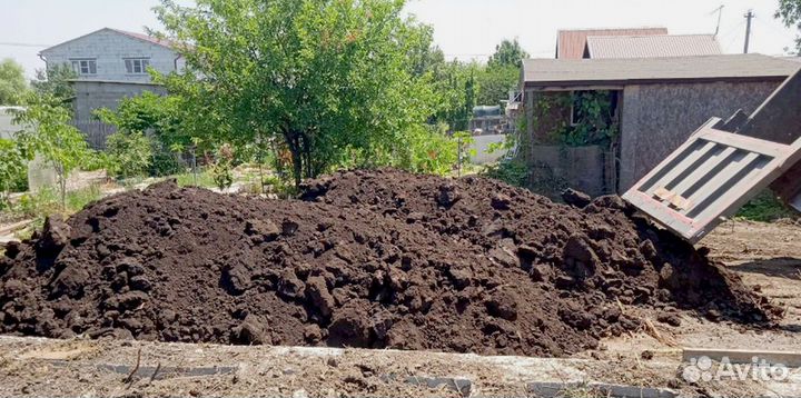 Чернозем, грунт, земля от карьера