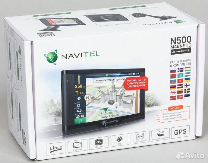 GPS навигатор navitel N500 Magnetic новый