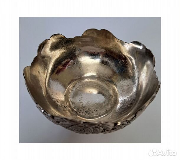 207 Металлическая ажурная конфетница 80-90 гг