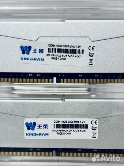Оперативная память ddr4 32gb 3200 Kingsram новая