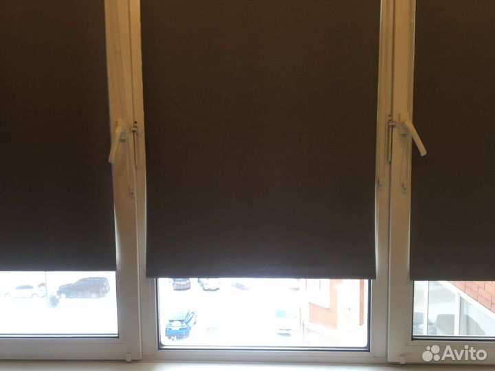 Рулонная штора blackout 70 (73) см серый металлик