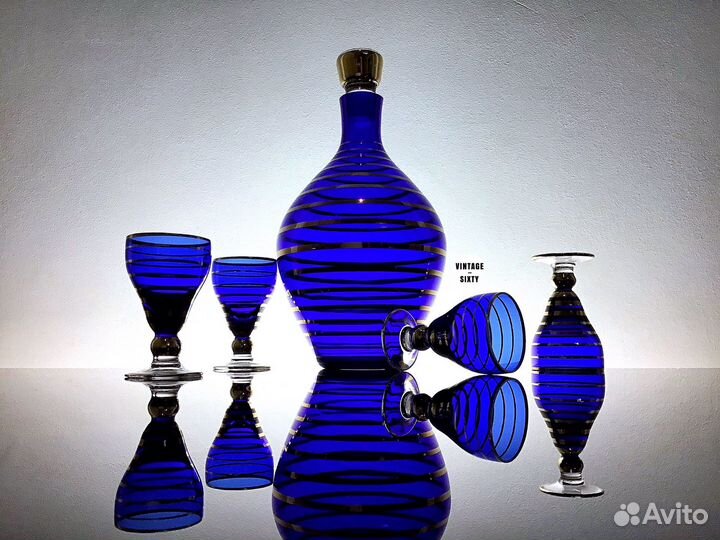 Набор для ликёра Богемия Чехословакия 60-е гг