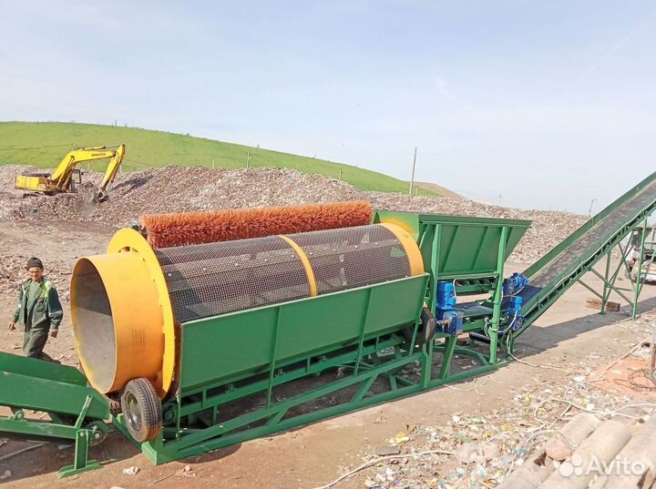 Сортировочный комплекс на базе барабанного грохота