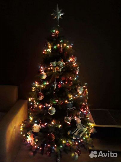 Елка литая +пвх 180см