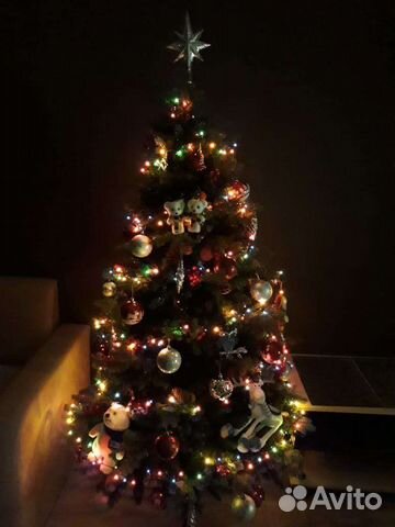 Елка литая +пвх 180см