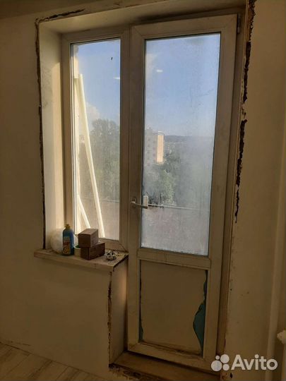 Дверь пластиковая пвх входная бу стекло