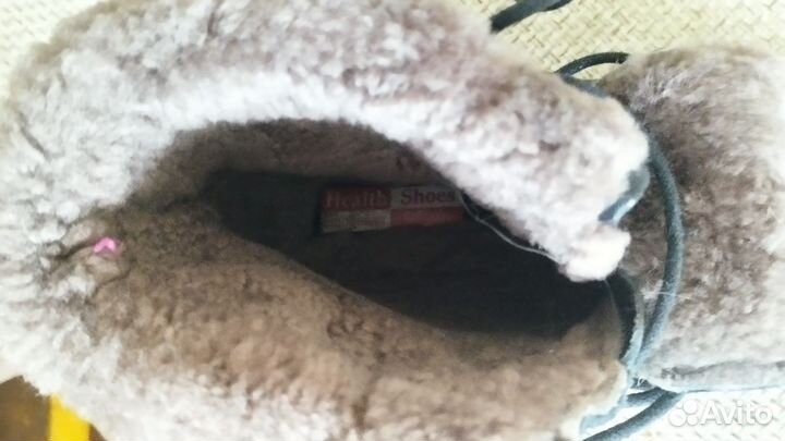 Ботинки зимние натуральная замша 38