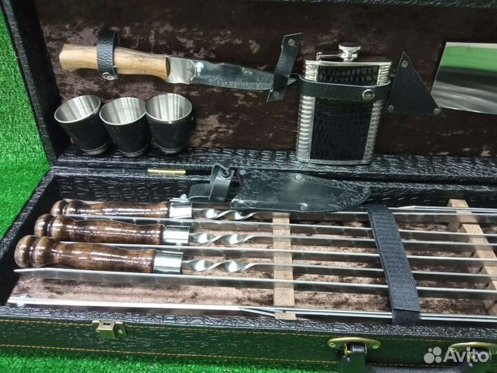 Набор шампуров в кейсе 