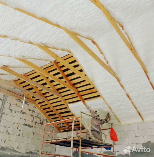 Утепление дома пенополиуретаном (ППУ)