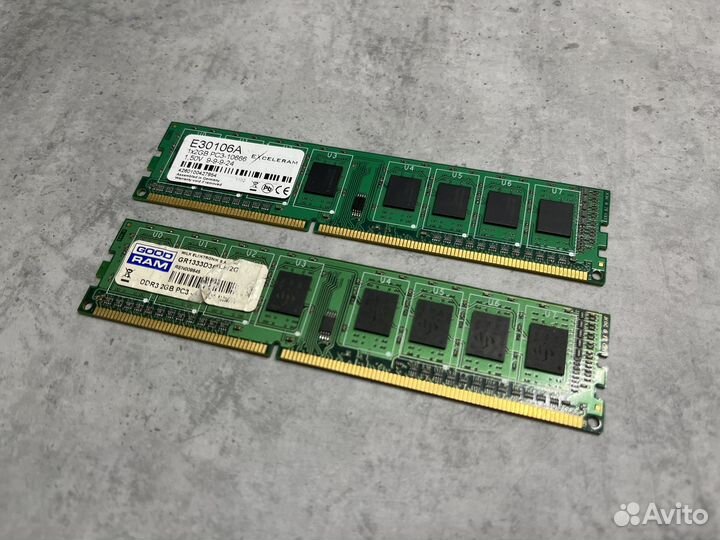 Оперативная память ddr3 2gb x2
