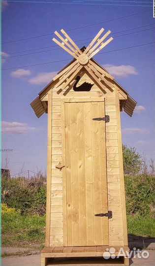 Уличный туалет деревянный JTP