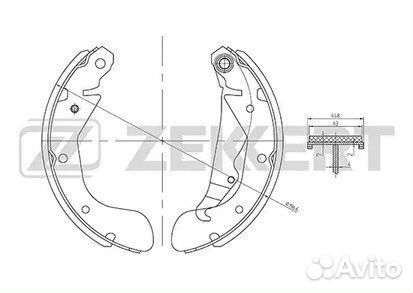 Тормозные колодки задние Nexia, Lanos, Lacetti