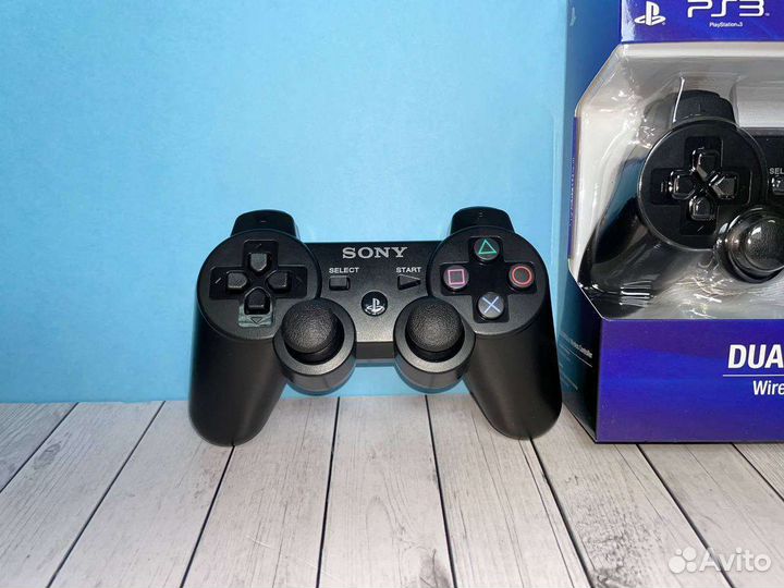 Джойстик для ps3 беспроводные новые черные