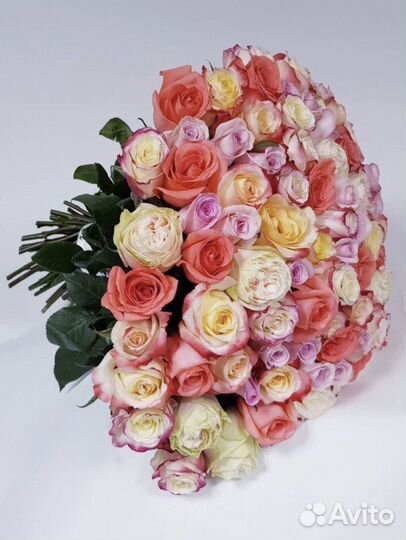 Роза микс.букет из роз.Доставка