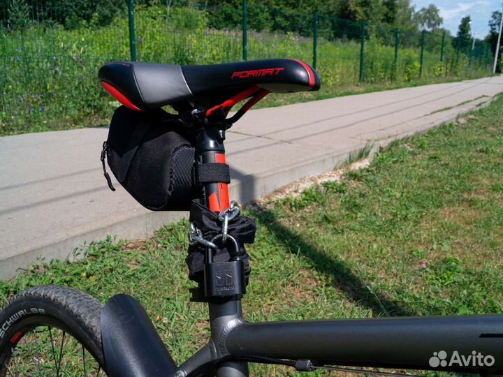 Противоугонная цепь для велосипеда + замок