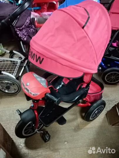 Велосипед трехколесный BMW 12/10 красный.Обмены