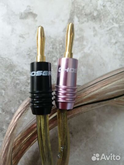 Акустический кабель медный 2 м с двумя разъёмами