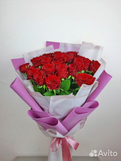 Красные розы Высокие розы 80см-120см