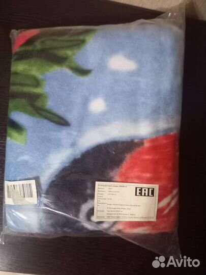 Плед флисовый новый