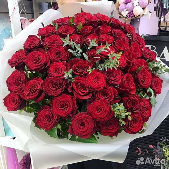 Букеты гиганты из роз