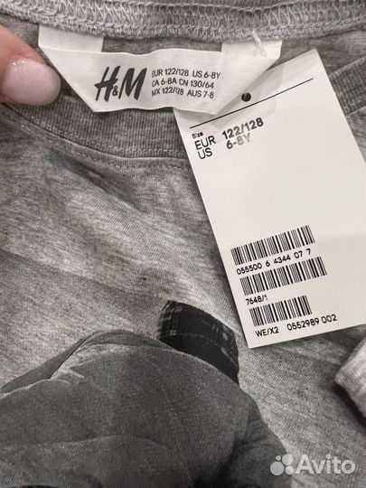 Футболка hm 122/128