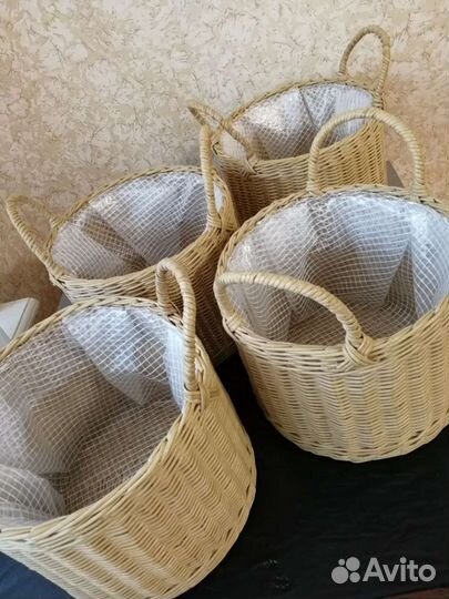 Корзина плетёная для растений