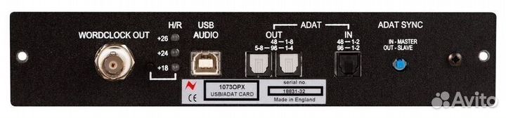 AMS Neve 1073OPX USB/adat Card