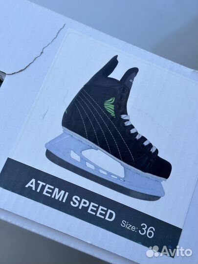 Коньки хоккейные Atemi Ahsk02 Speed 36 р новые