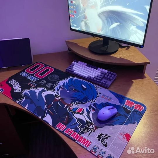 Коврик для мыши жаккард Evangelion