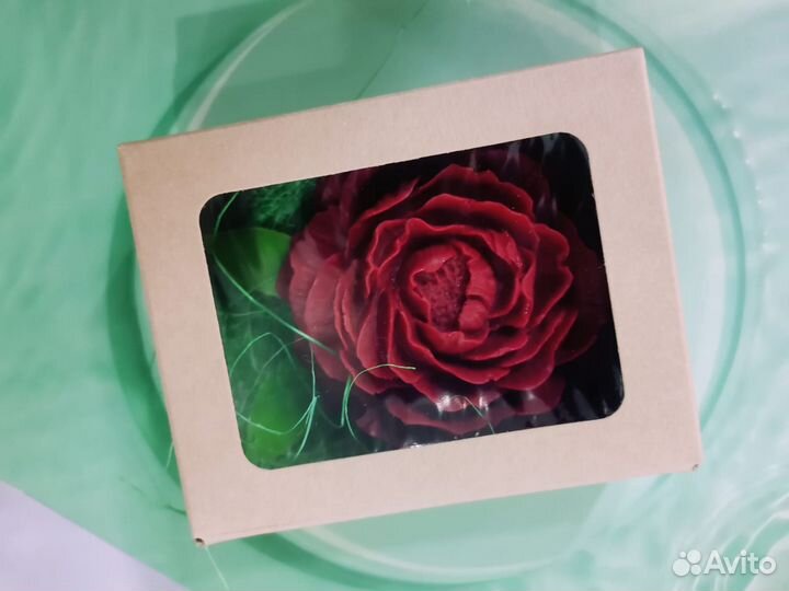 Мыло ручной работы роза, очень нежное и ароматное